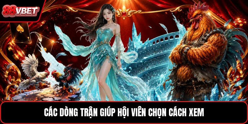 Các dòng trận giúp hội viên chọn cách xem